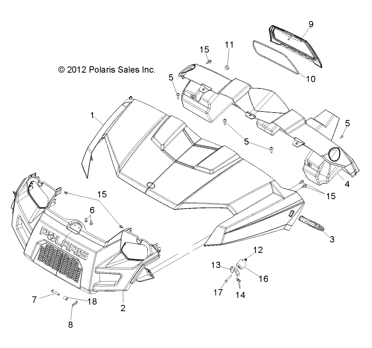 Part Number : 5439146-493 HOOD-RNGR PNTD. N.S.O.