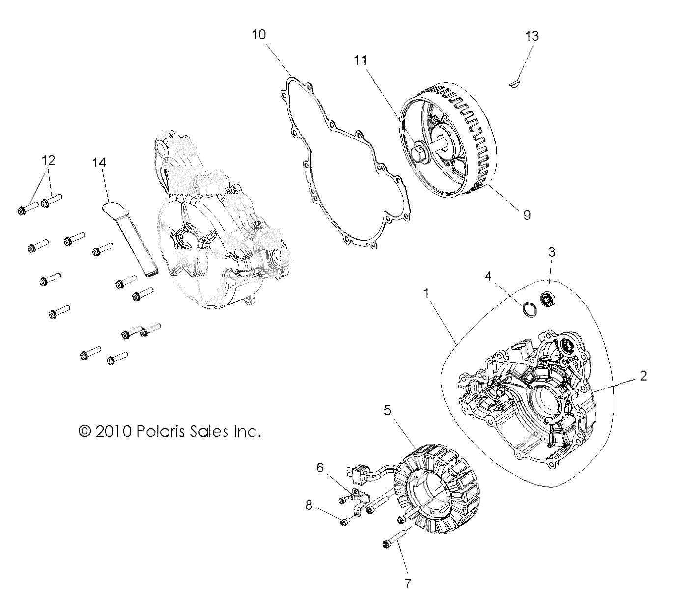 Part Number : 4013225 FLYWHEEL-W/ENCODER