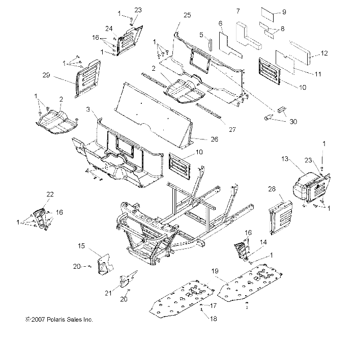 Part Number : 2632972-070 FLOOR ASM DOG HOUSE COVER GLOS