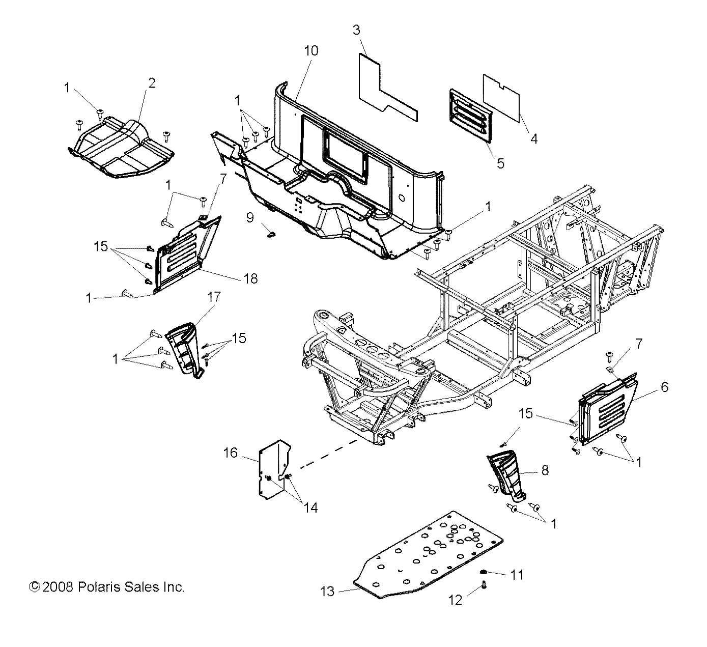 Foto diagrama Polaris que contem a peça 5813202