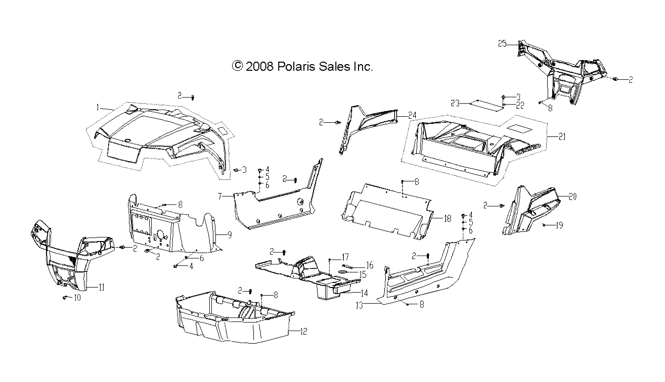 Part Number : 0455086-133 HOOD ASSEMBLY  RZR-YOUTH