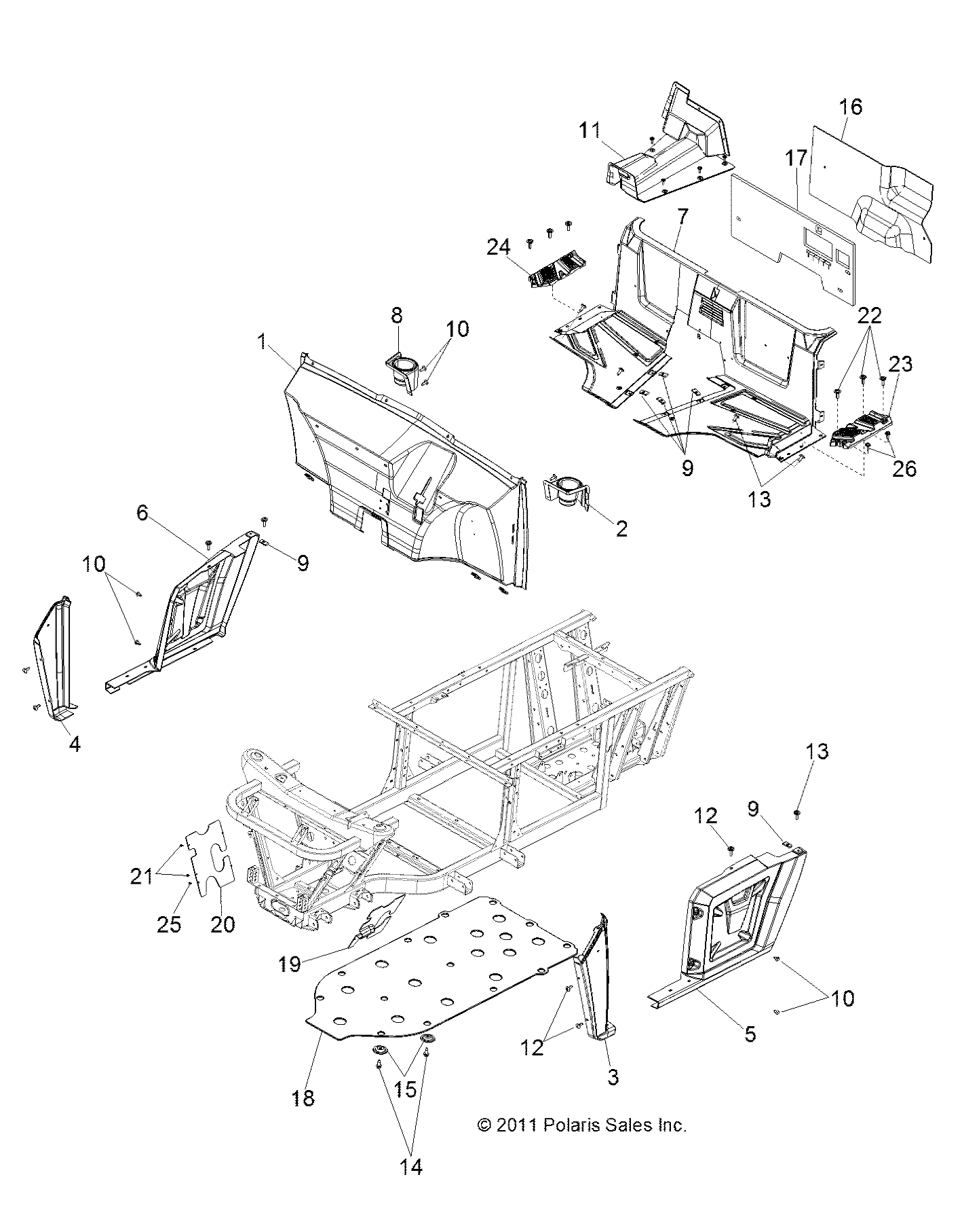 Part Number : 5439817 COVER-DRIVE SHAFT FLOOR