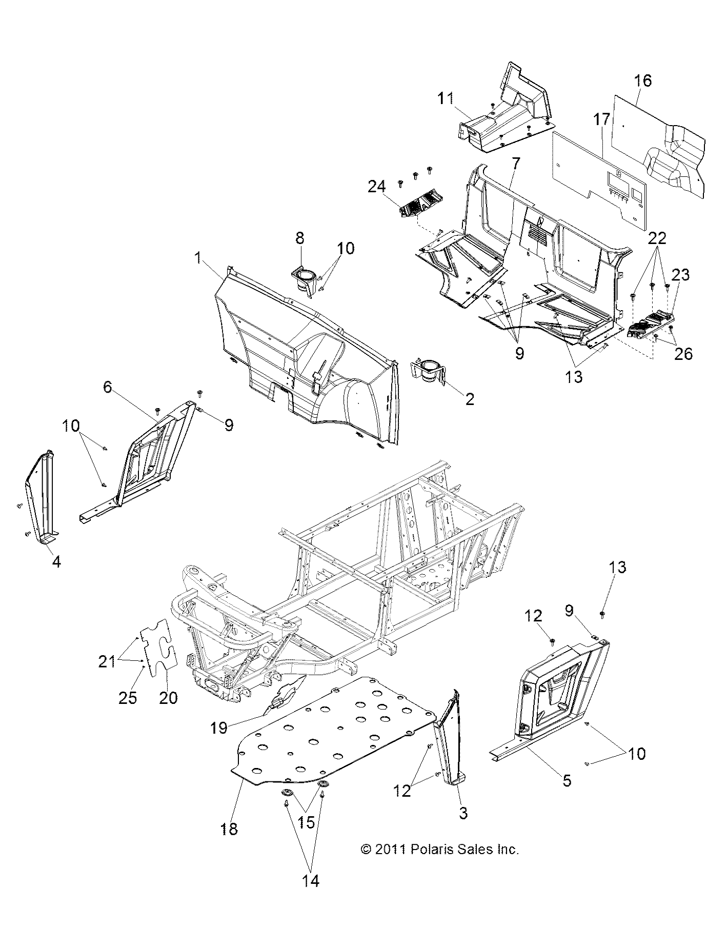 Part Number : 5813893 SHIELD-FLOORBACK