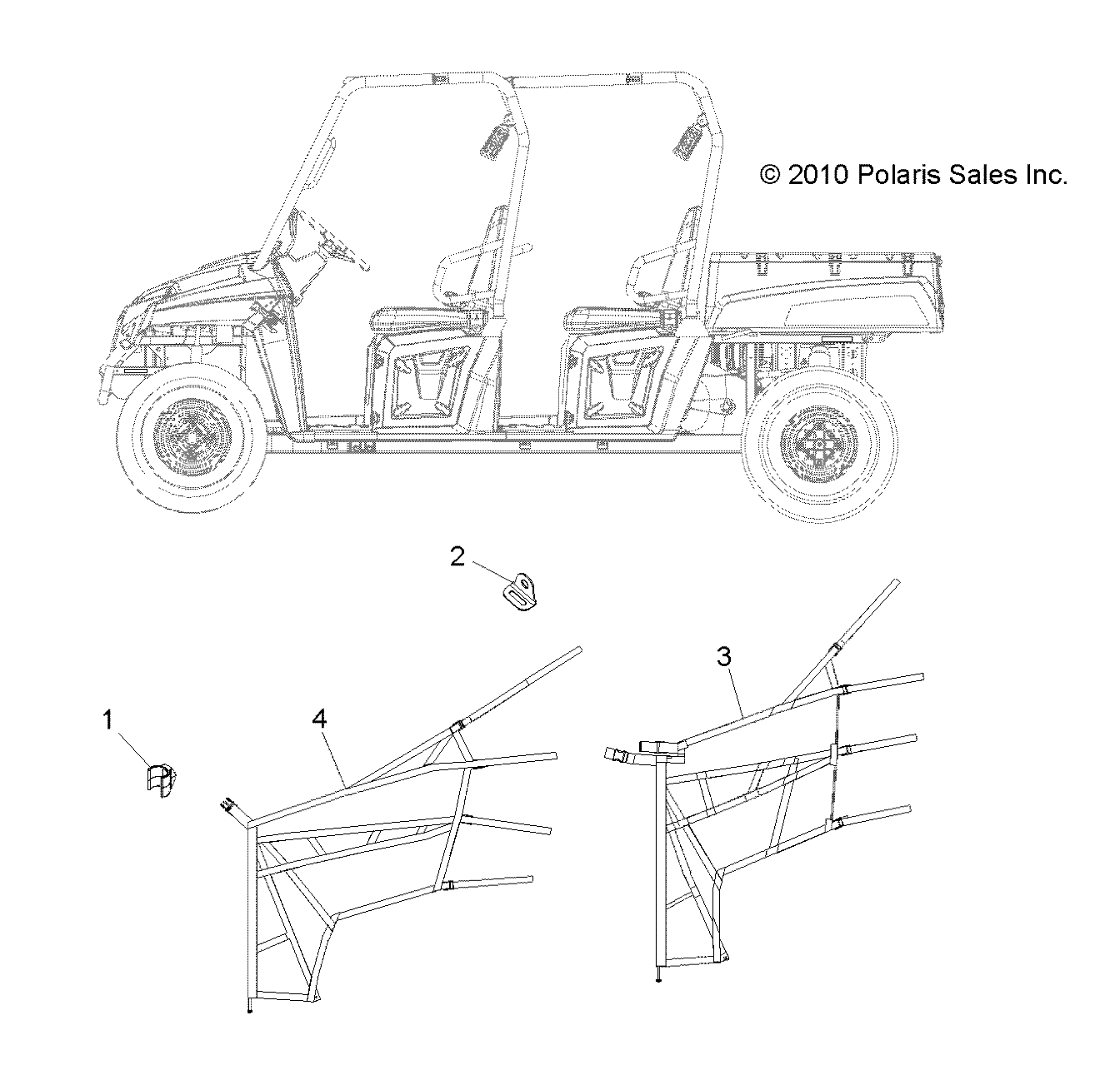 Part Number : 2204646 NET CLIPS ASSEMBLY  FRONT