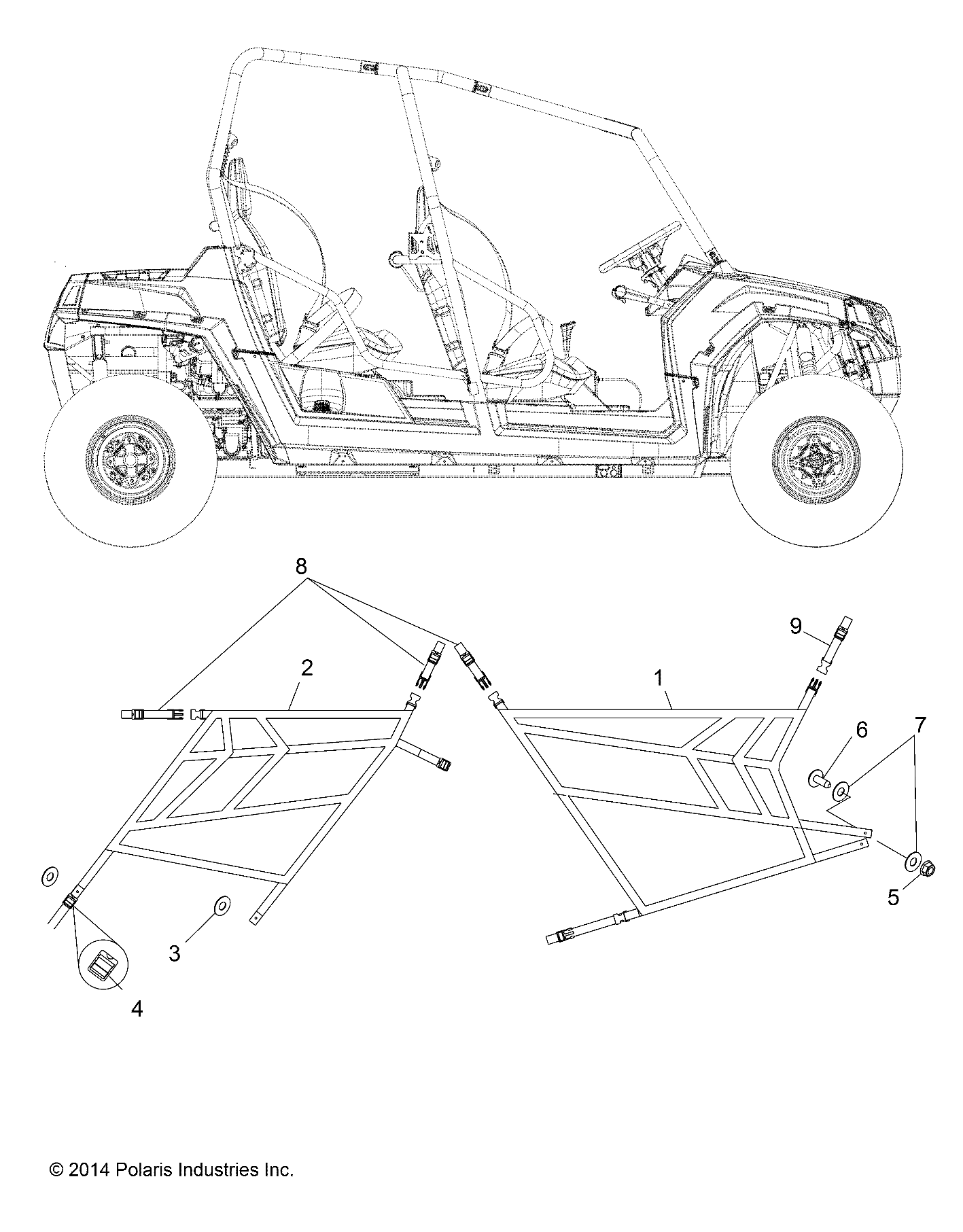 Foto diagrama Polaris que contem a peça 2684615