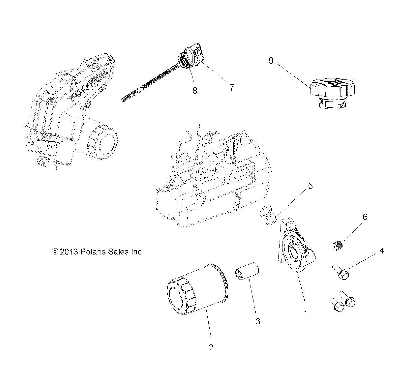 Foto diagrama Polaris que contem a peça 5137435