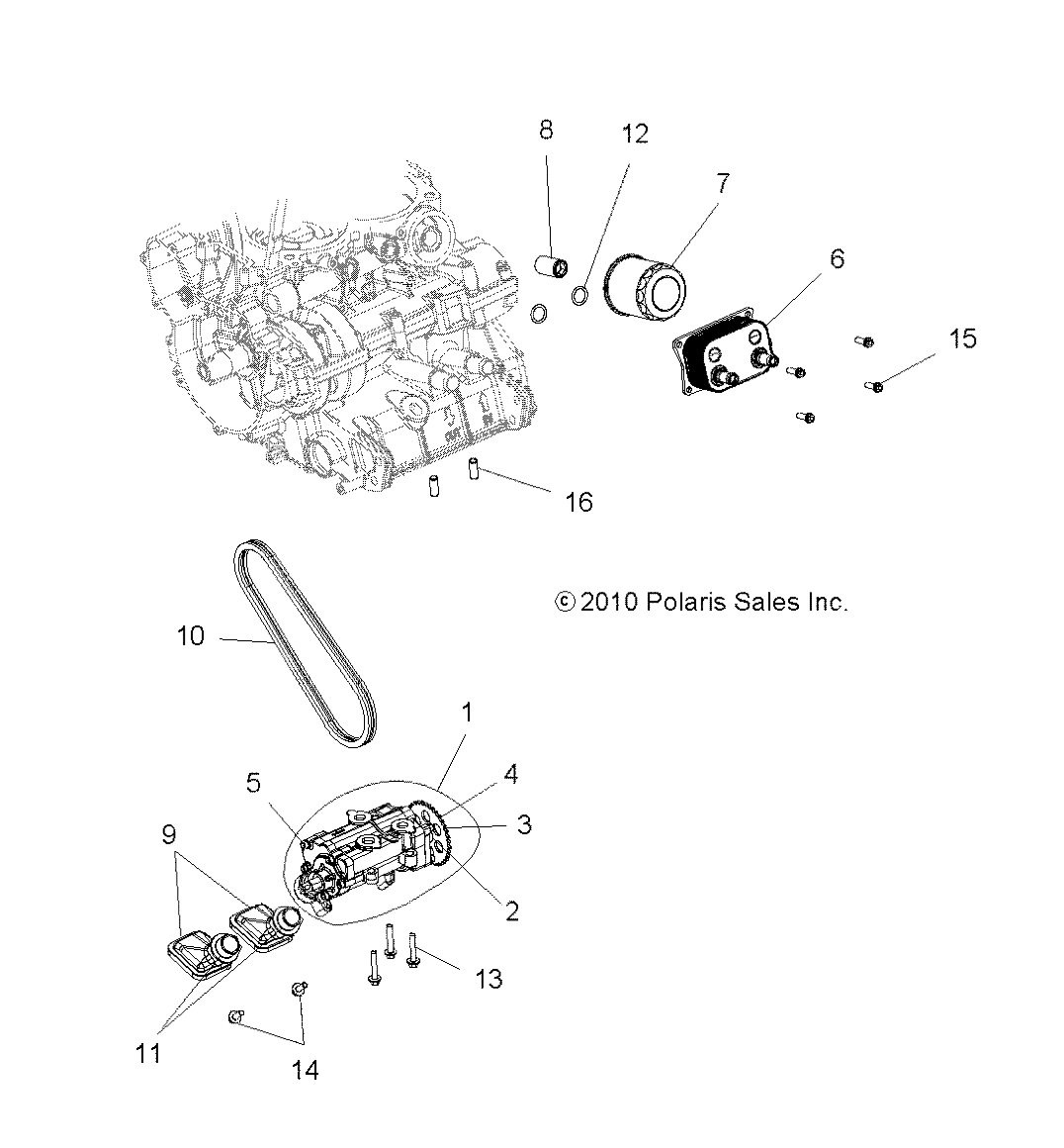 Part Number : 5254342 CLAMP-OIL INLET PICKUP