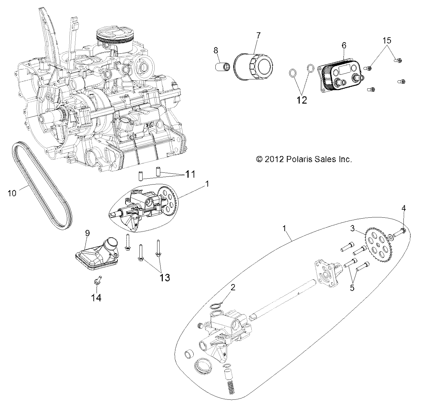 Part Number : 2521158 PICKUP-OIL PUMP WET SUMP