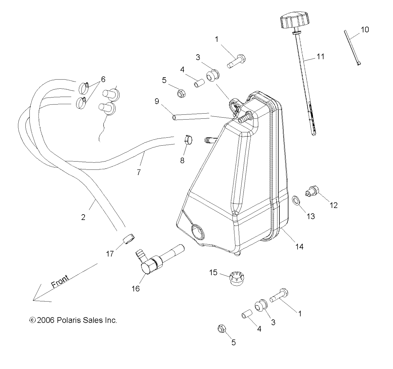 Foto diagrama Polaris que contem a peça 5434307