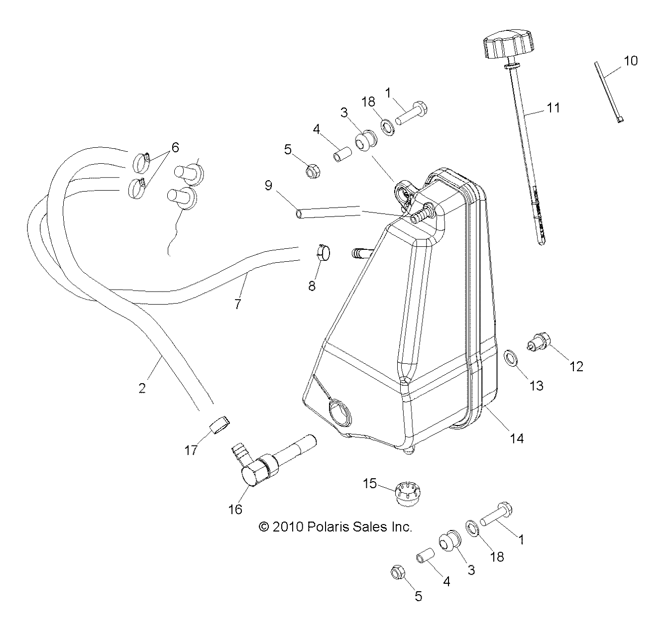 Foto diagrama Polaris que contem a peça 7512163