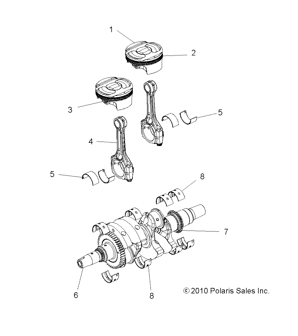 Part Number : 3022793 CRANKSHAFT ASSEMBLY