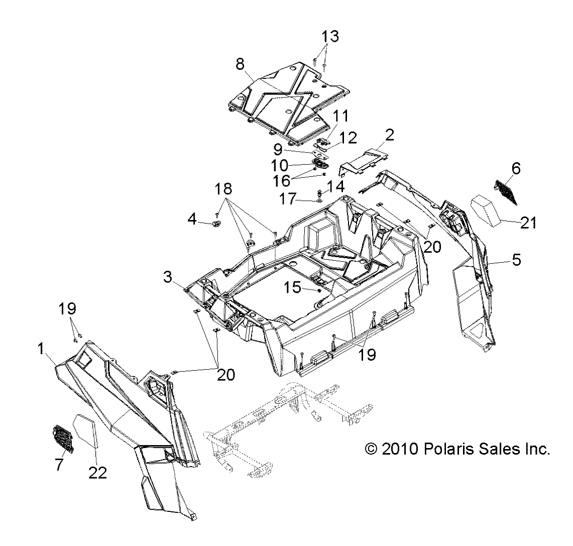 Part Number : 5438798-070 GRILL INTAKE COVER  LEFT  GLOS