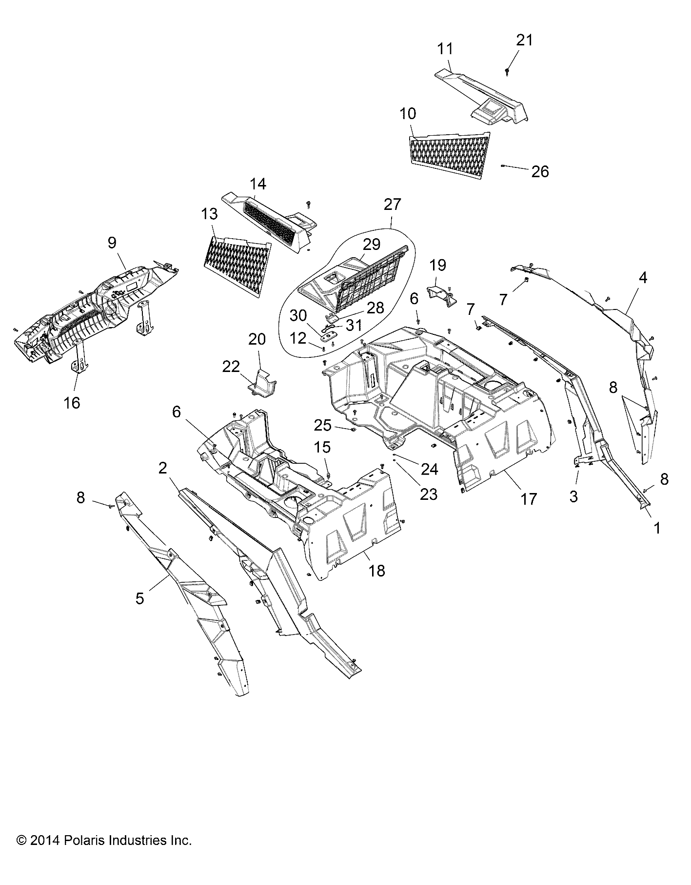 Part Number : 2635126-653 FENDER REAR RHT SIDE TTNM MET