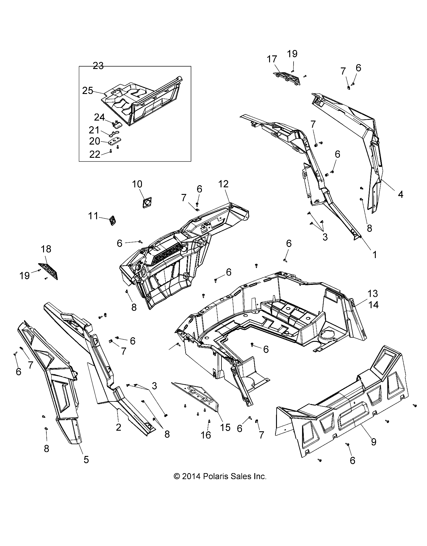 Part Number : 5814081 SHIELD-SIDE BOX