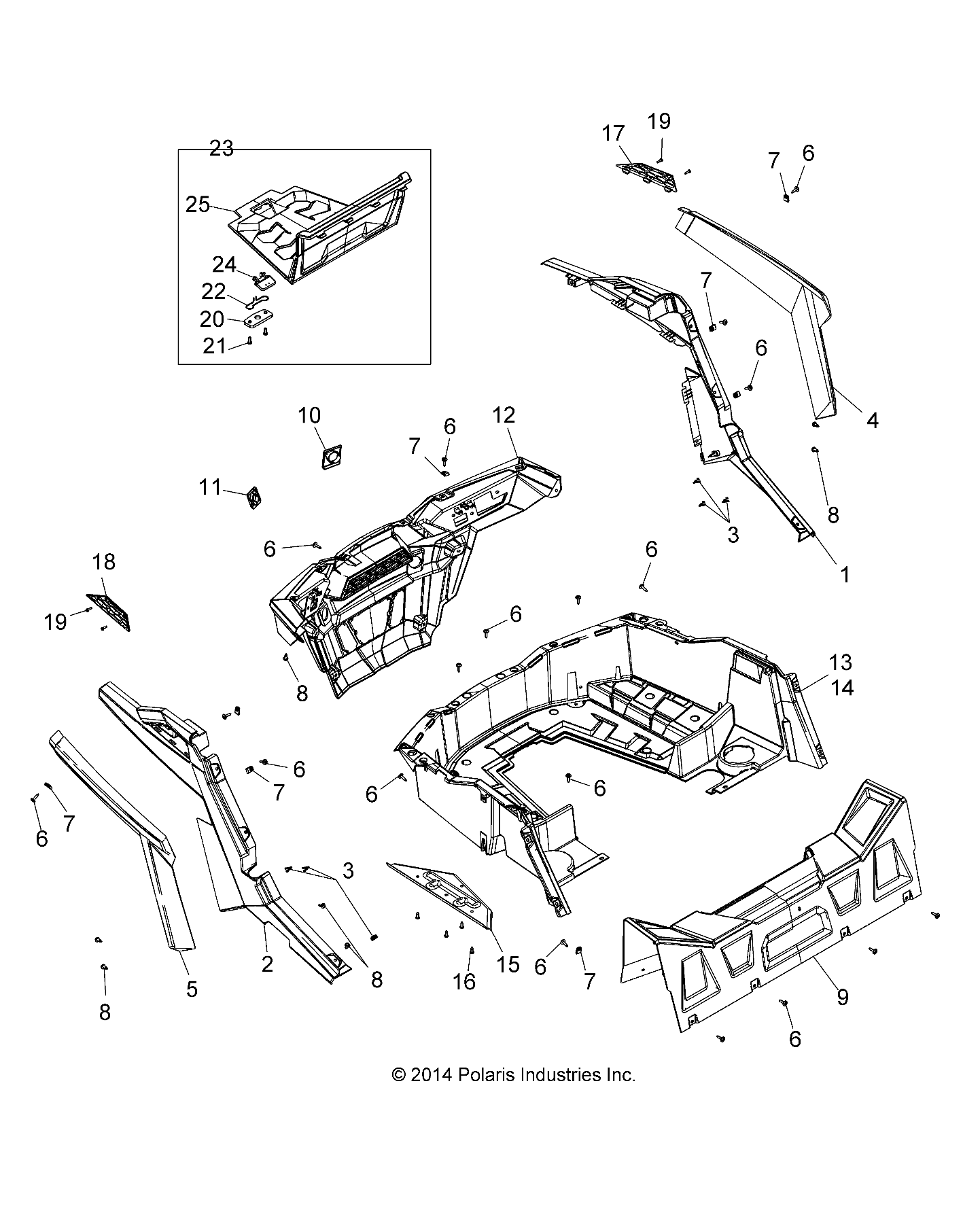 Part Number : 2635494-493 ASM-FNDR PNT RR CLIP RH N.S.O.