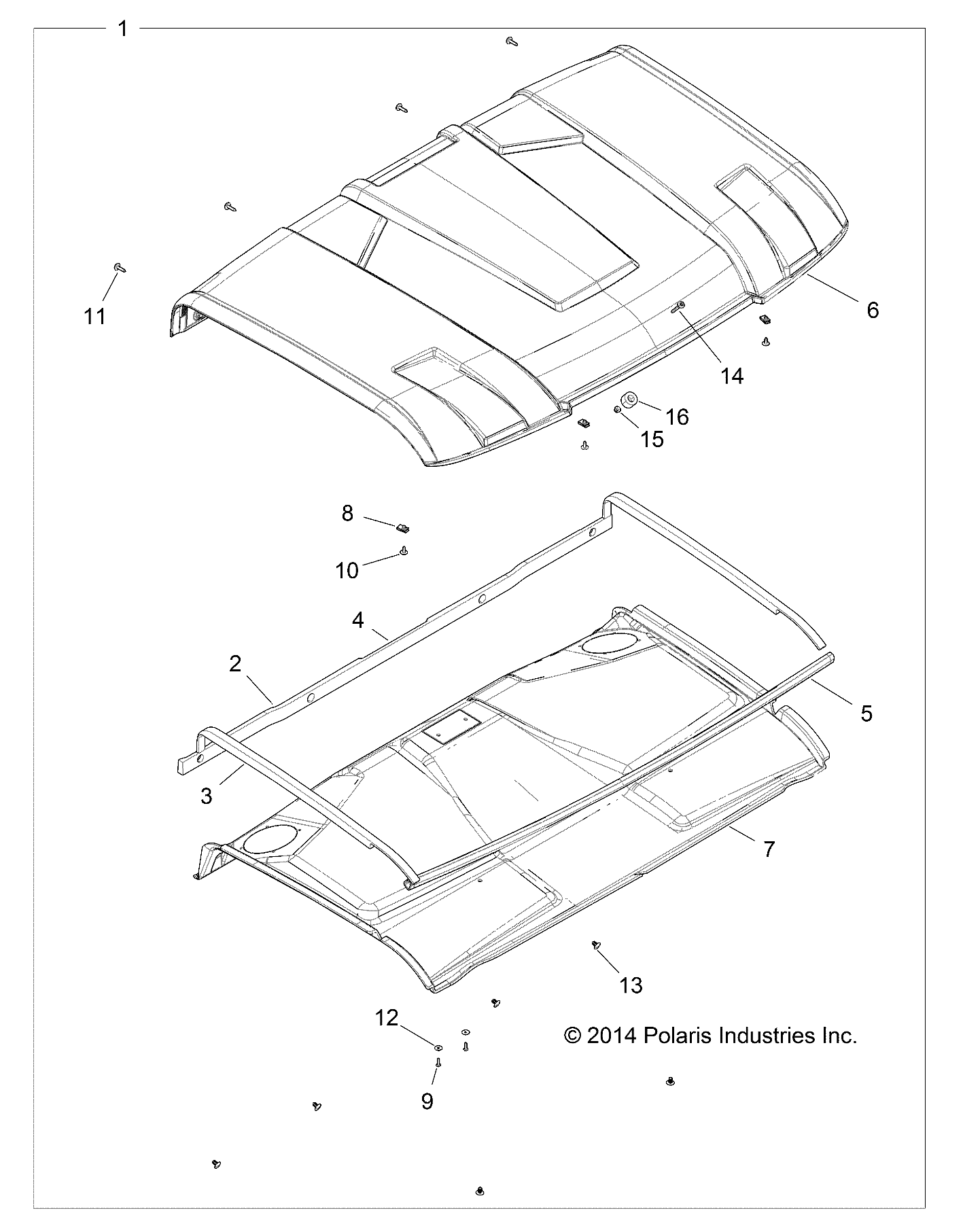 Part Number : 5814266 HEADLINER-INNER ROOF L&R