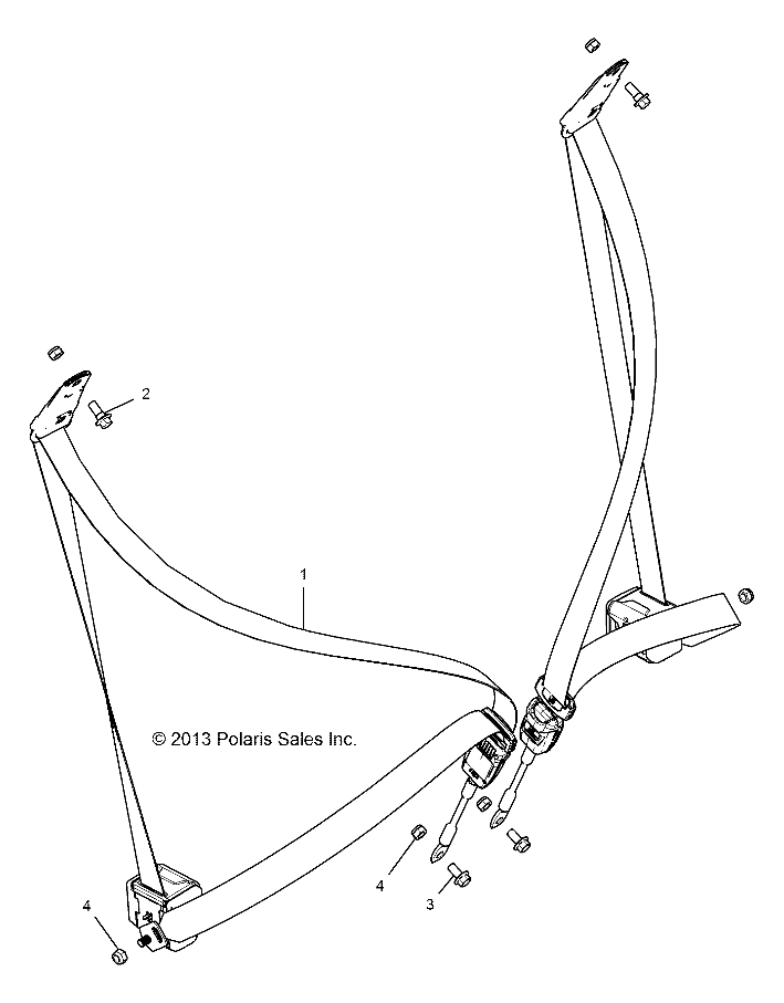 Part Number : 2880068 3 POINT SEAT BELT KIT