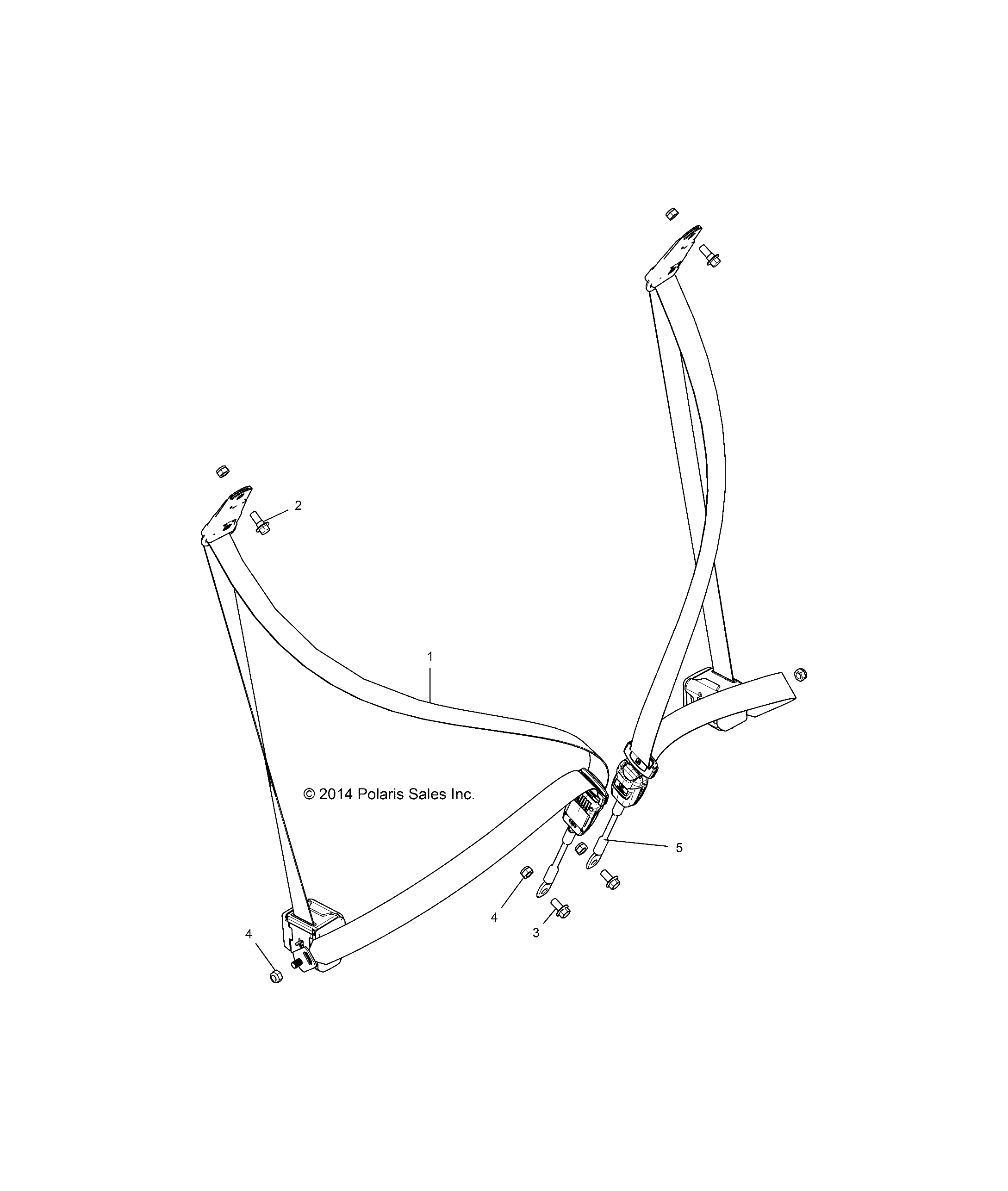 Foto diagrama Polaris que contem a peça 2880068