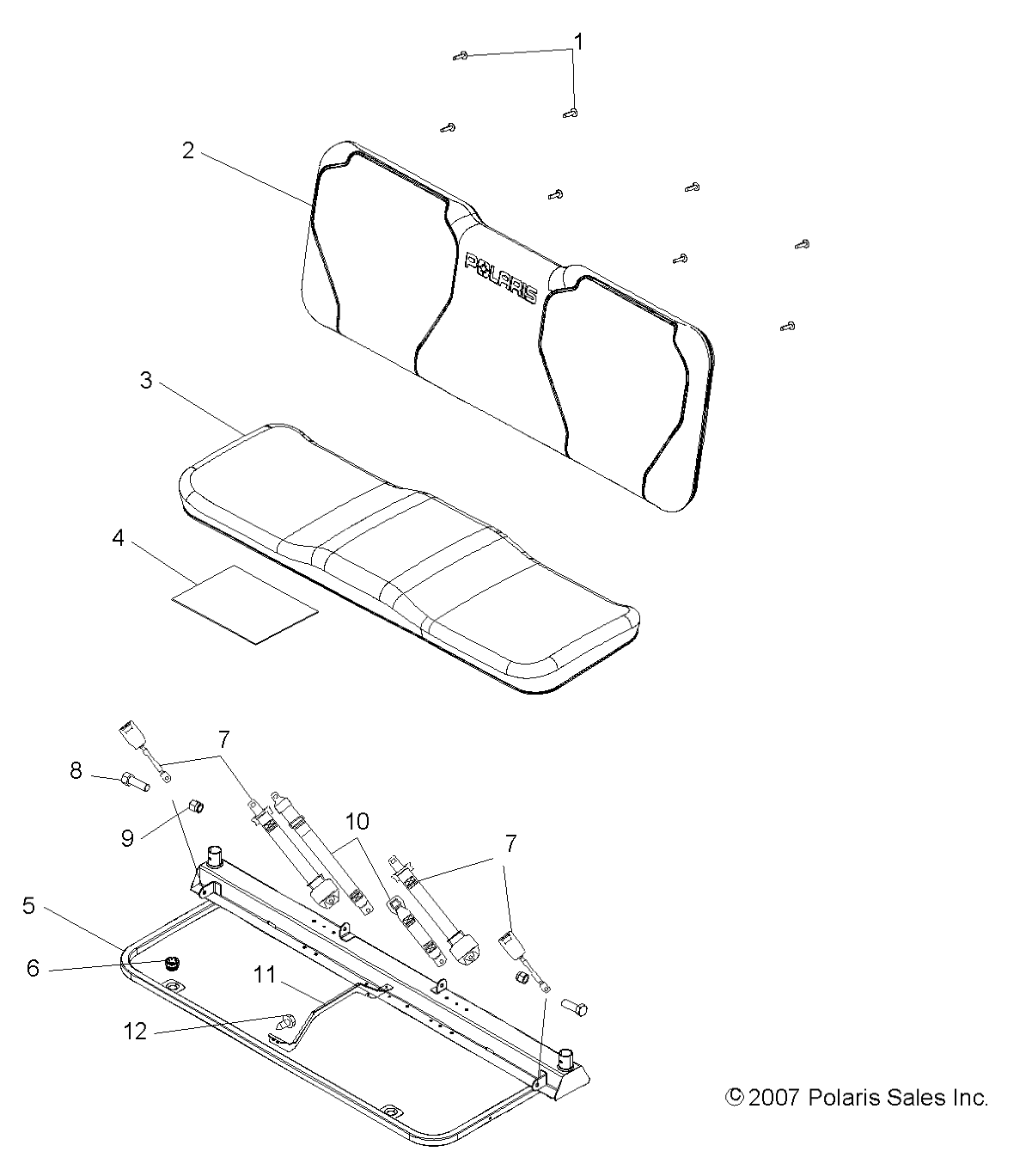 Part Number : 2204383 SEAT REPAIR PIN KIT