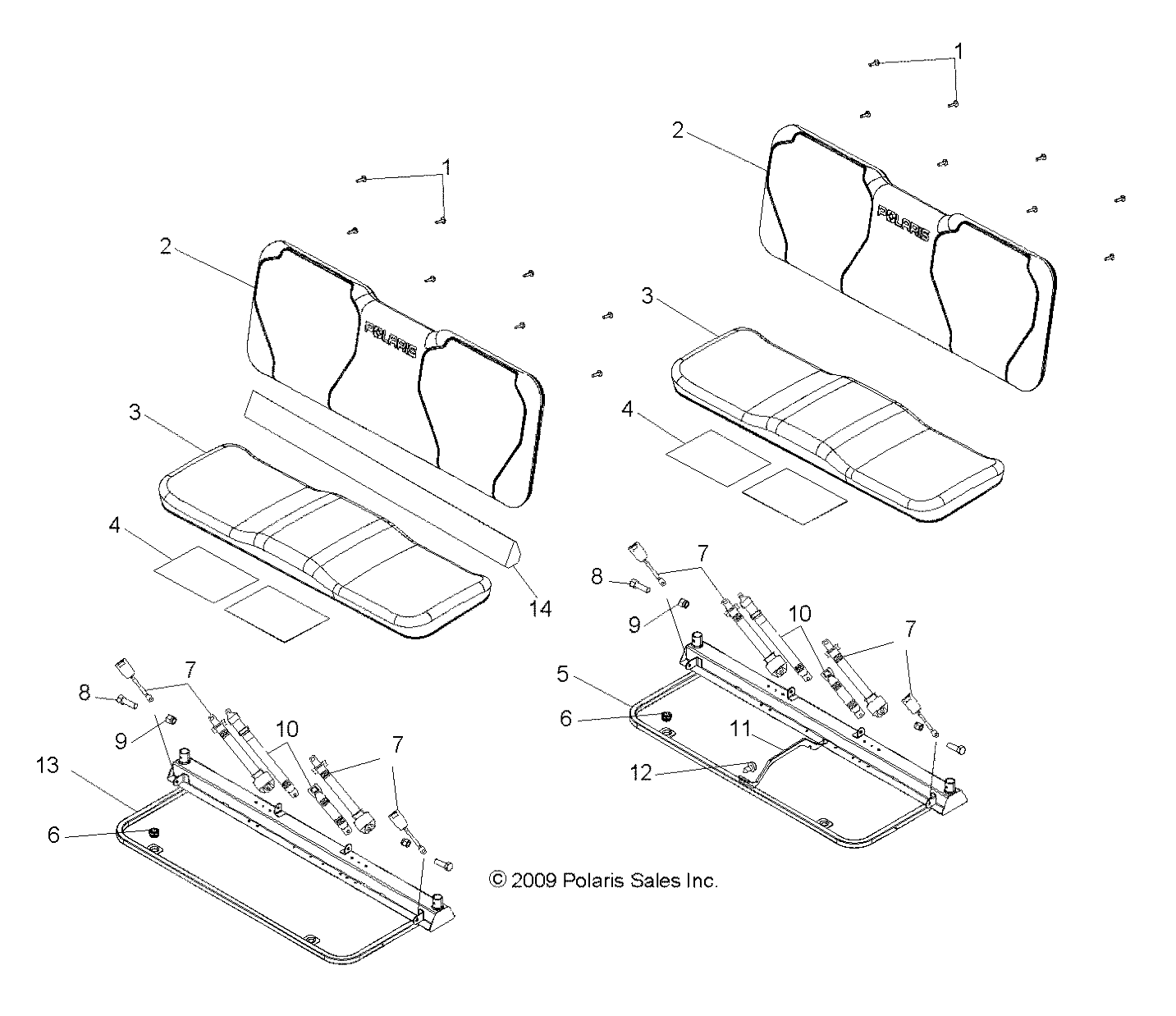 Part Number : 5813241 SEAT BASE PAD  REAR