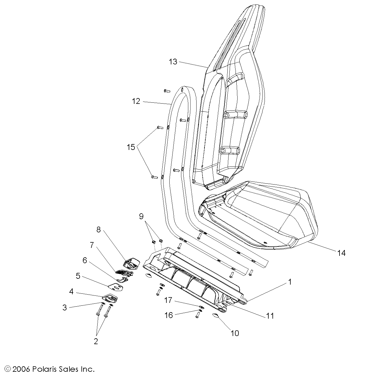 Part Number : 2684008 SEAT ASSEMBLY  BOTTOM