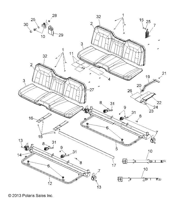 Part Number : 5450902 COVER-SEAT BACK