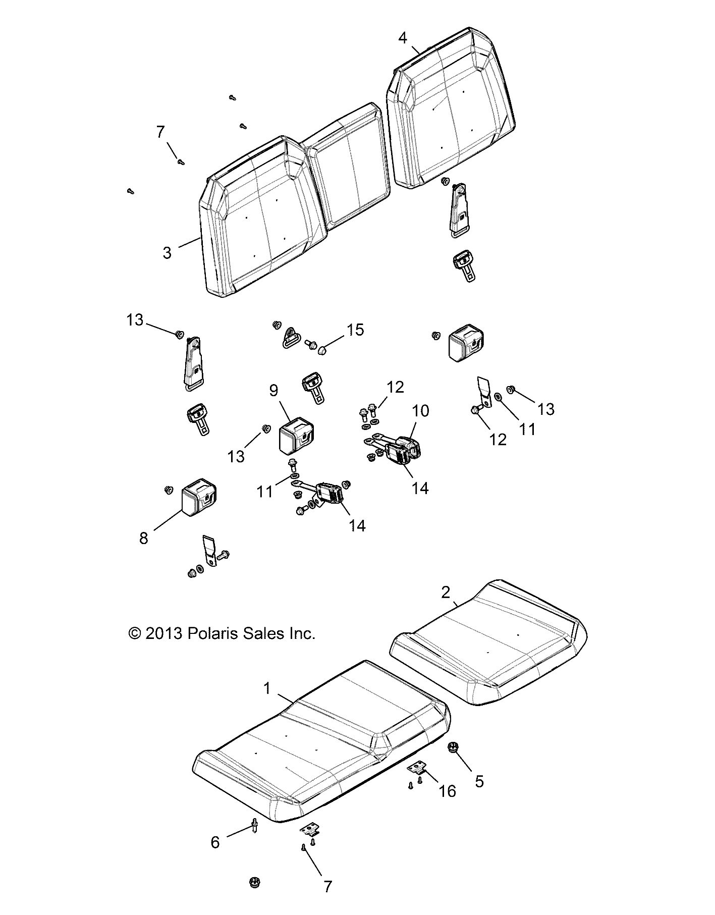 Part Number : 2635118 SEAT BELT ASSEMBLY