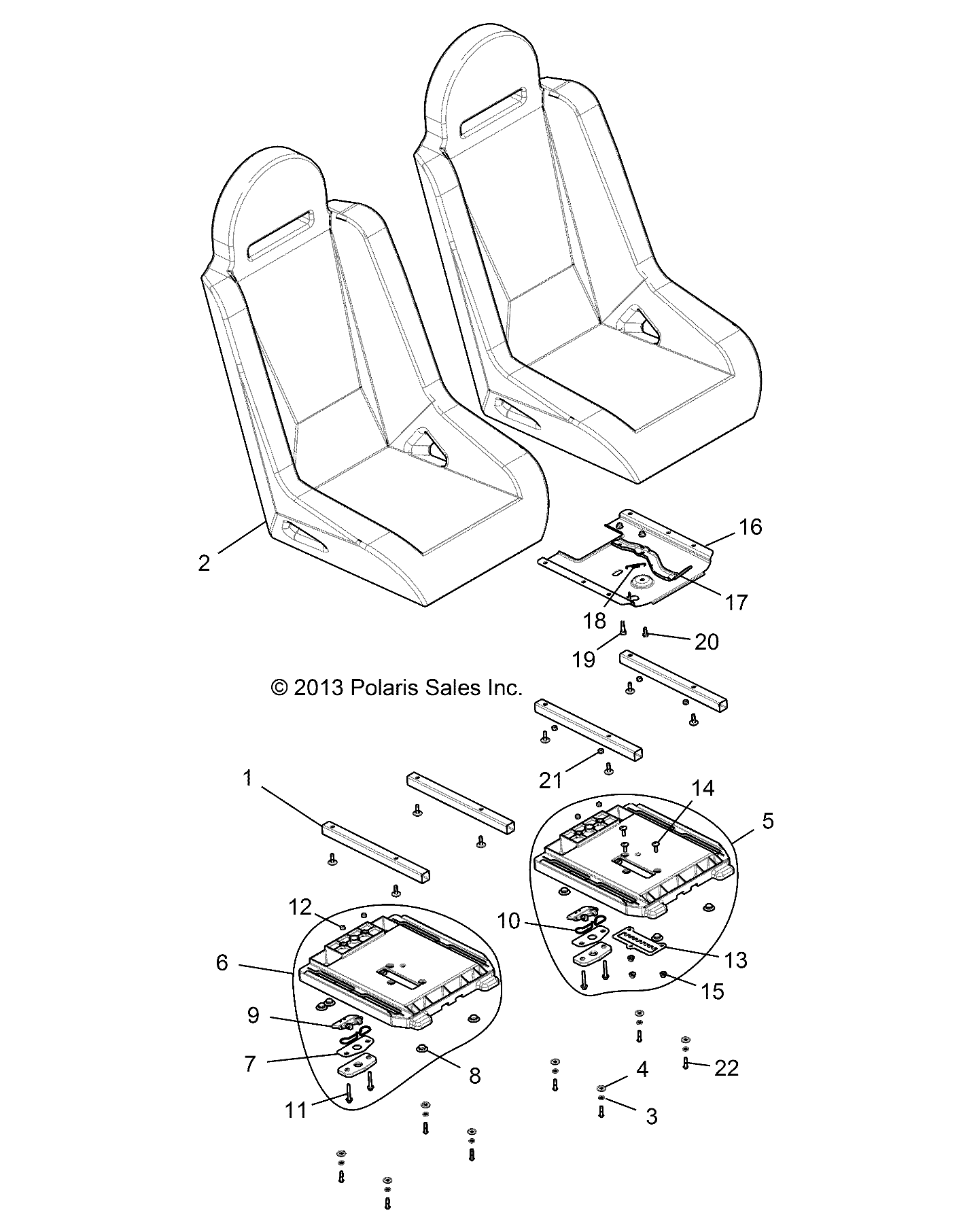 Part Number : 2635220 ASM-SEAT BASE TUBE