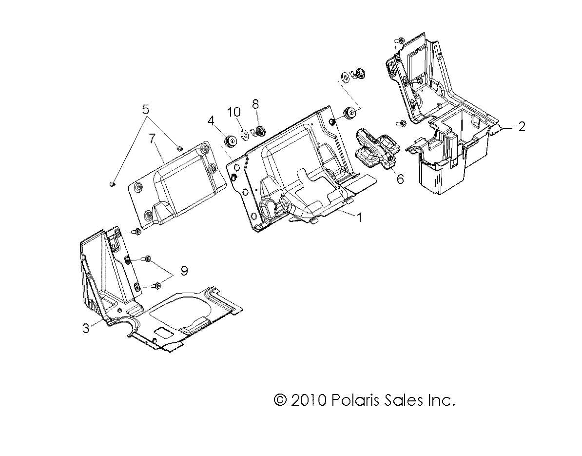 Foto diagrama Polaris que contem a peça 5813734