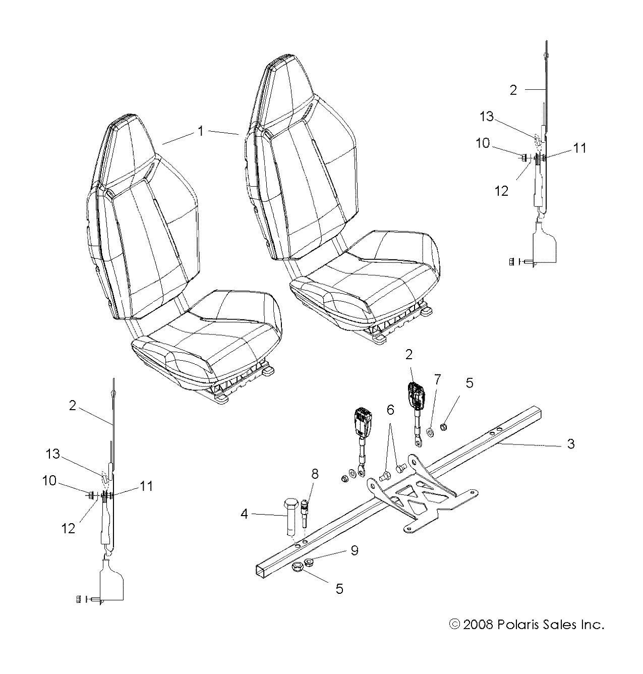 Foto diagrama Polaris que contem a peça 2633796