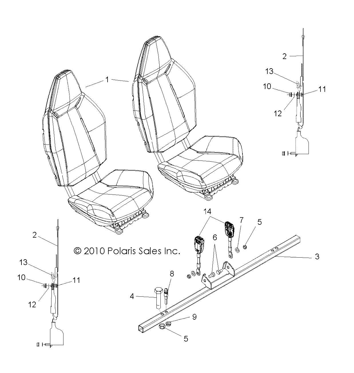 Foto diagrama Polaris que contem a peça 5137240