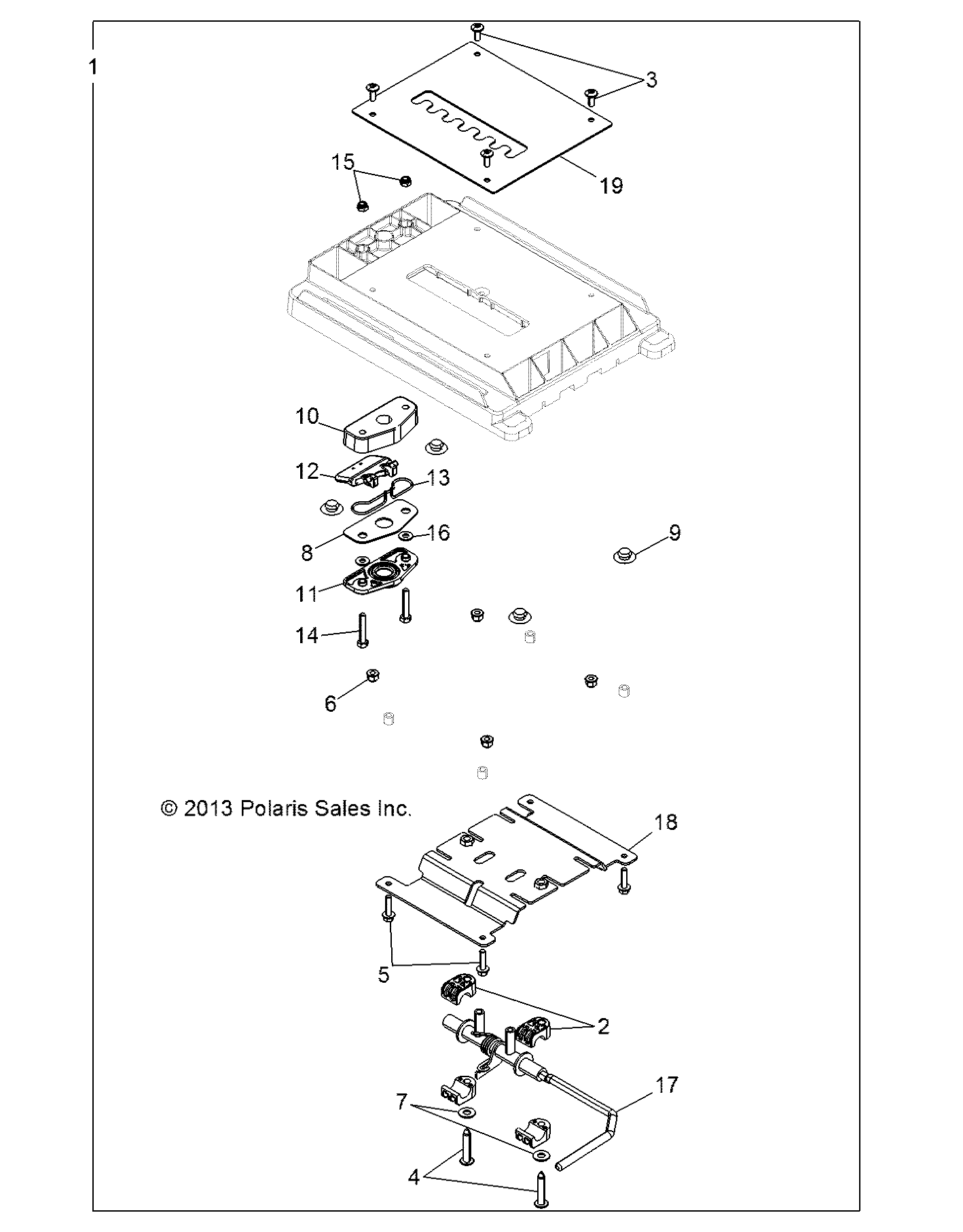 Part Number : 1019827 WELD-BOTTOM PLATE
