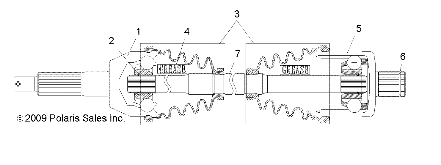 Part Number : 2204100 CV JOINT