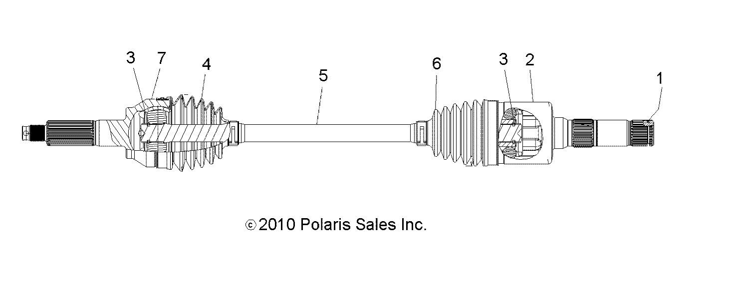 Foto diagrama Polaris que contem a peça 7710578