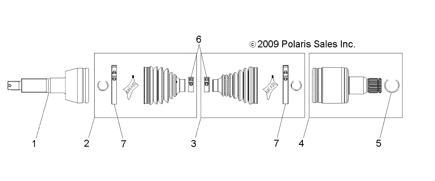 Foto diagrama Polaris que contem a peça 2203546