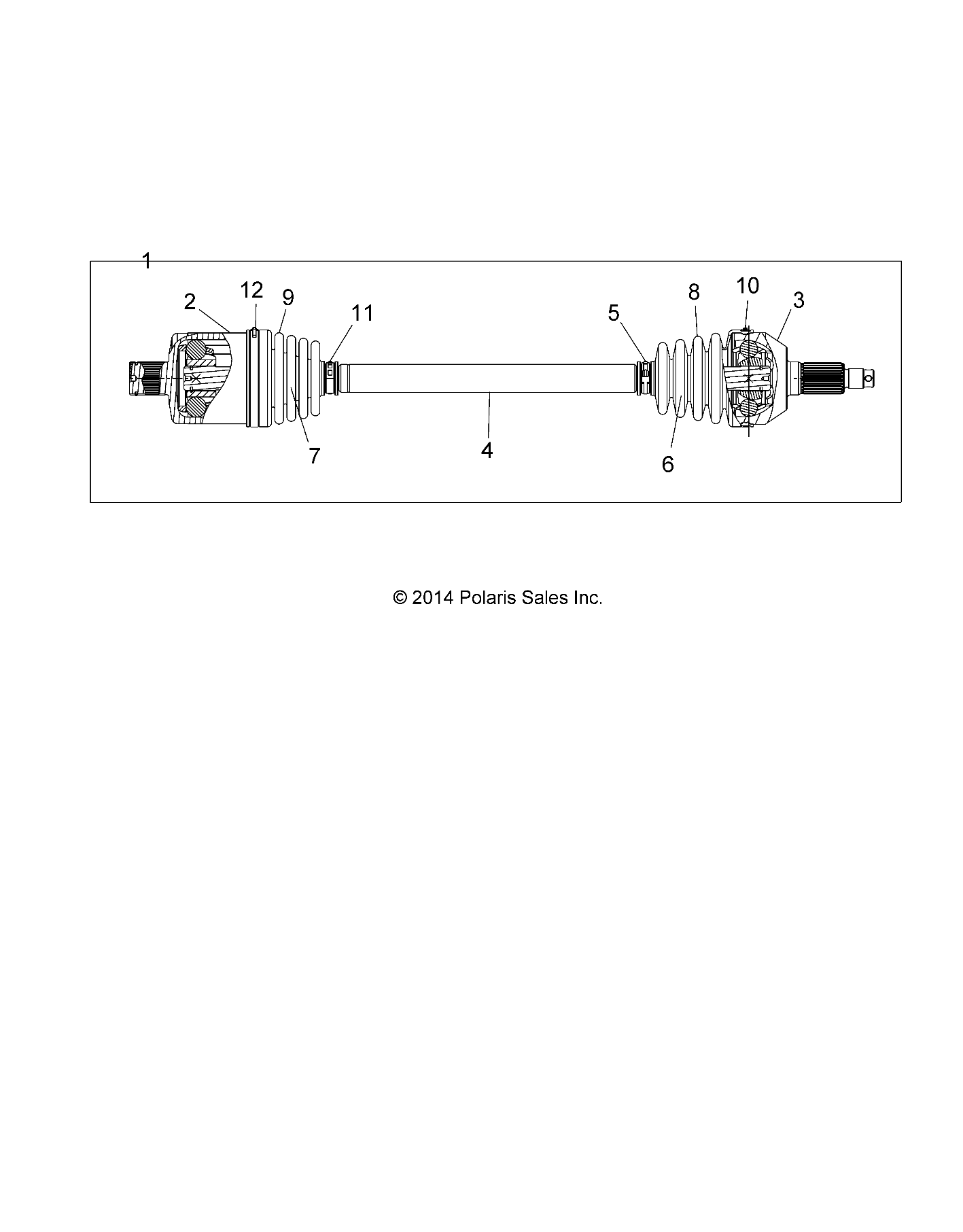 Part Number : 1333081 ASM-HALFSHAFT REAR 60