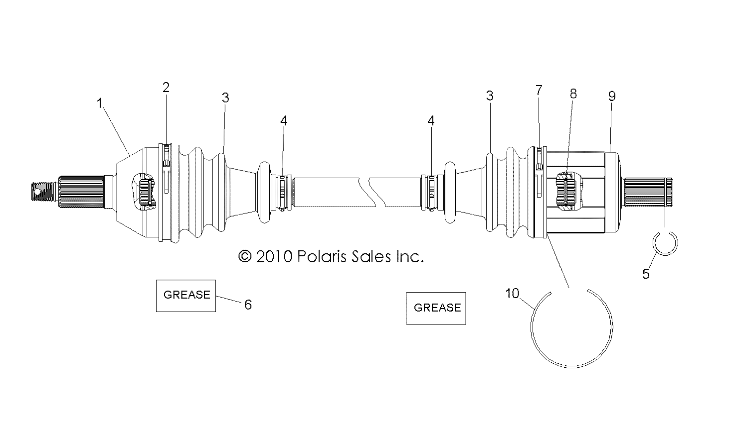 Part Number : 1332467 DRIVE SHAFT  FRONT