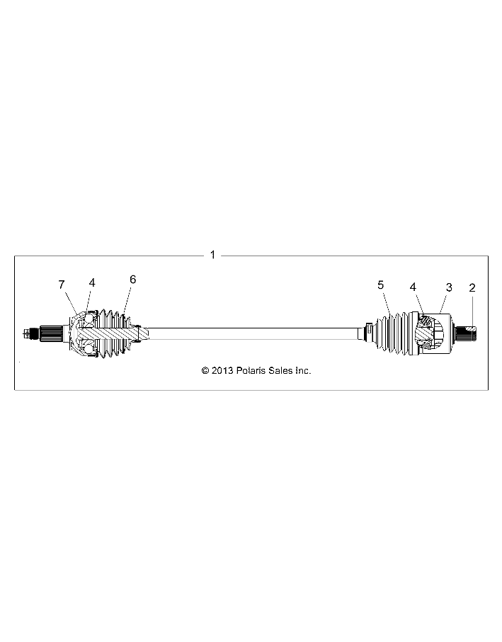 Foto diagrama Polaris que contem a peça 1333283