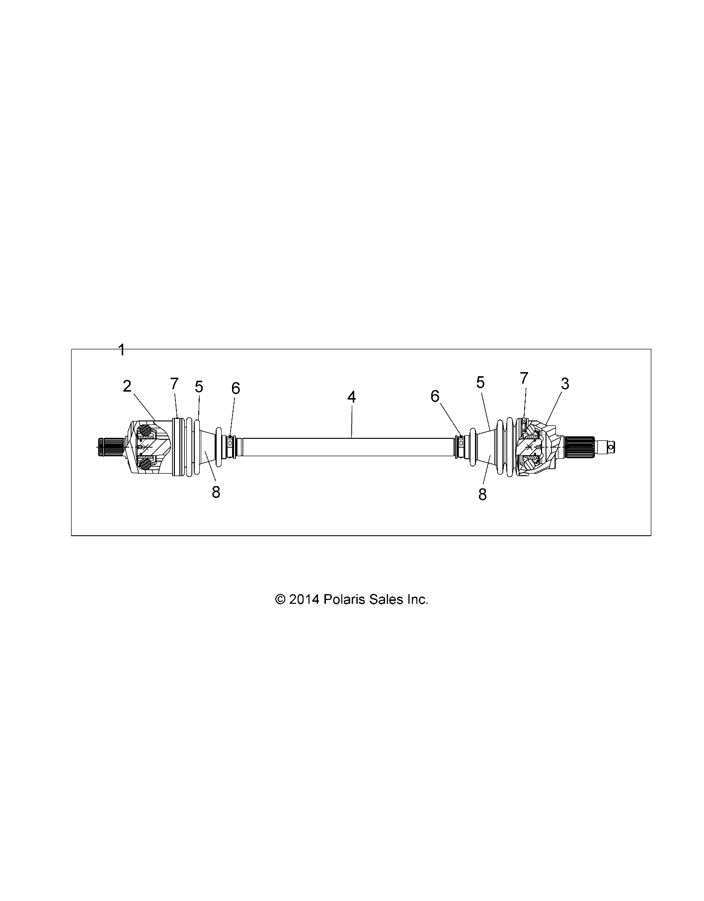 Foto diagrama Polaris que contem a peça 1333298