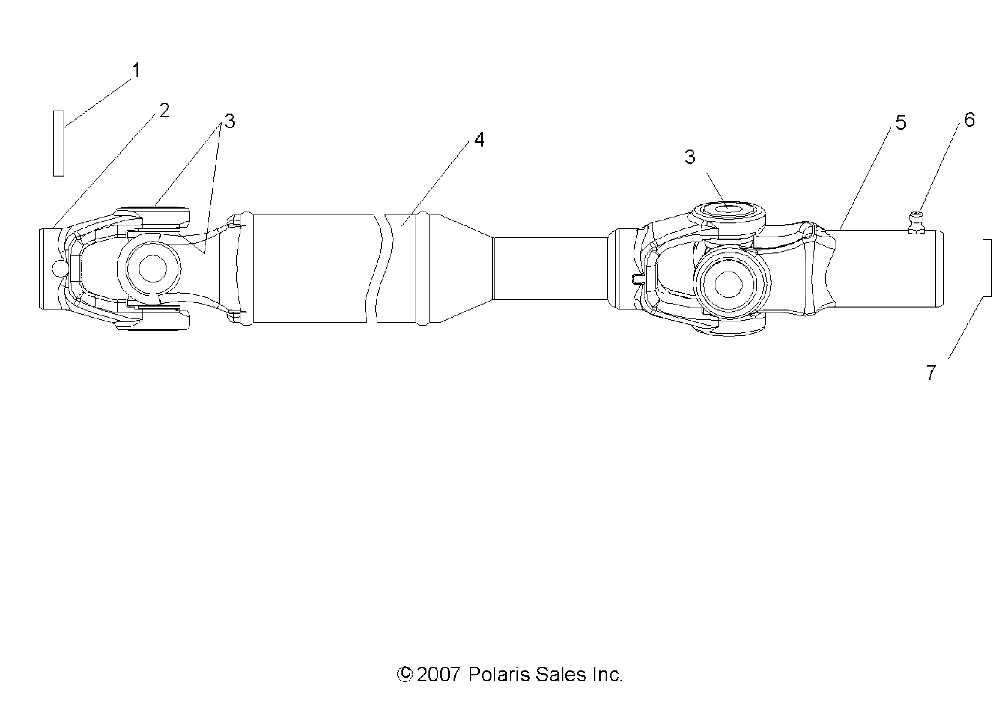 Part Number : 1332581 PROPSHAFT ASSEMBLY  FRONT