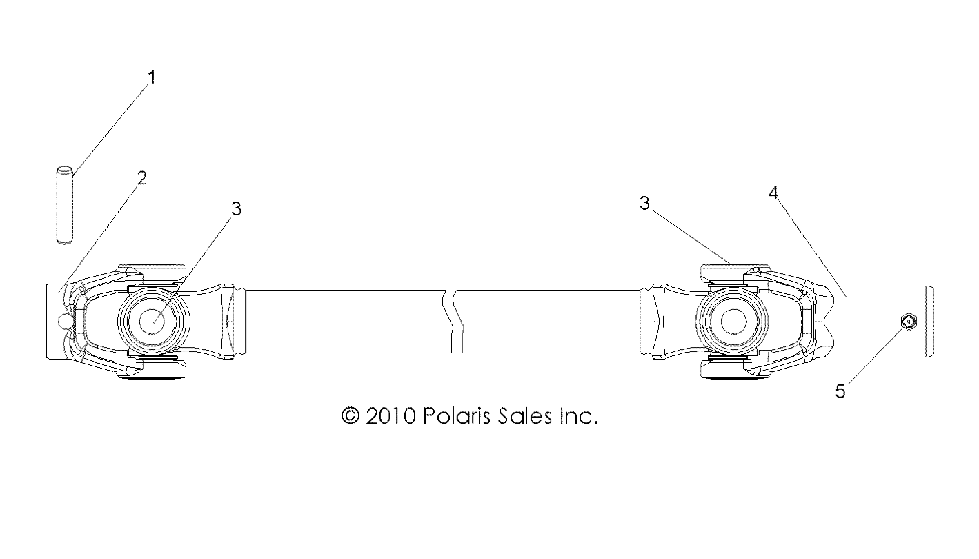 Part Number : 1332813 PROP SHAFT ASSEMBLY  FRONT