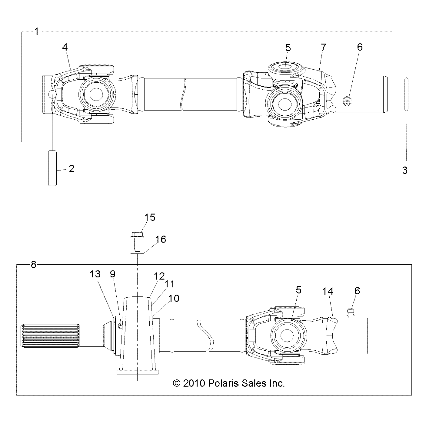 Part Number : 1332824 PROPSHAFT ASSEMBLY  FRONT