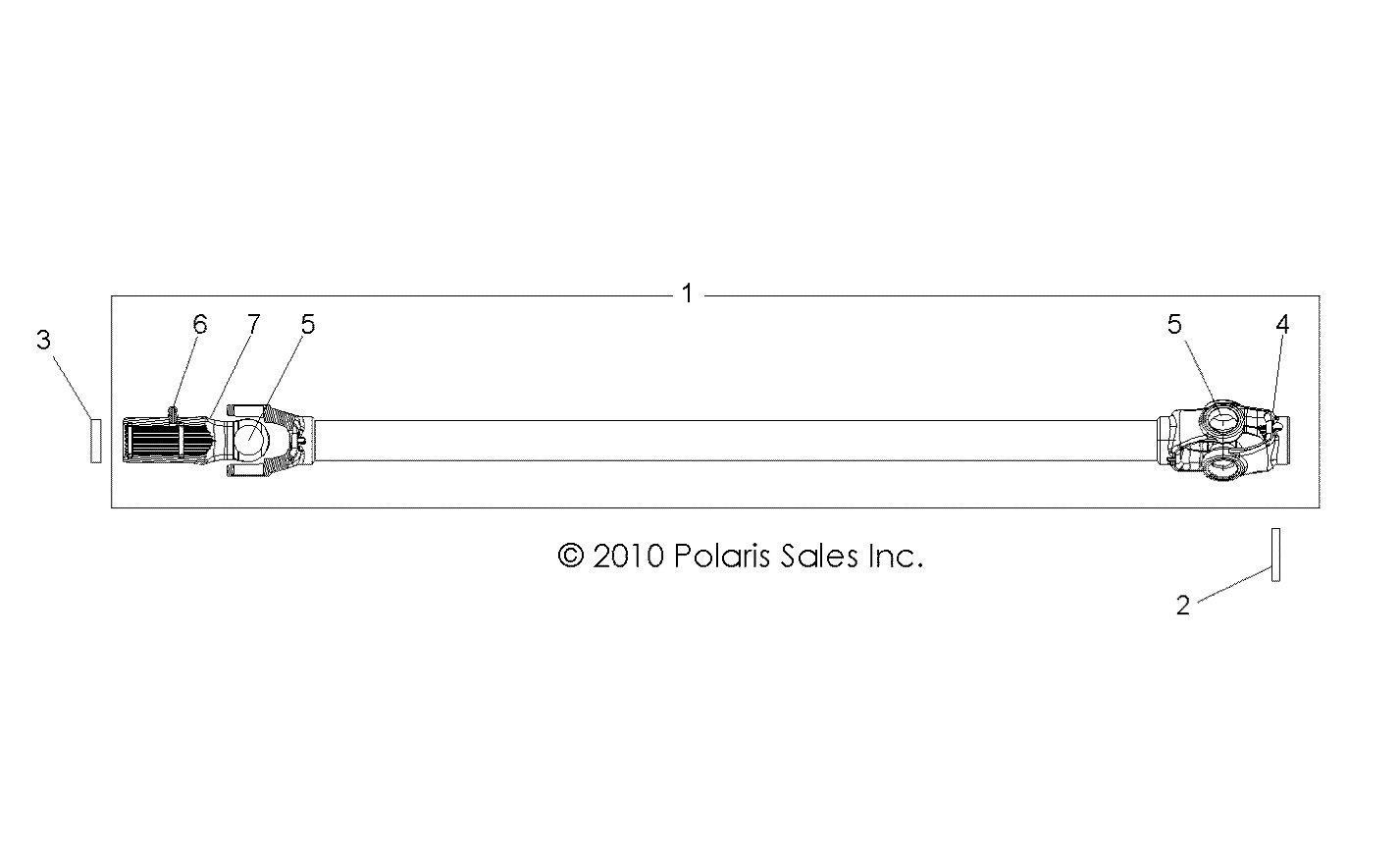 Part Number : 1332904 PROP SHAFT ASSEMBLY  FRONT