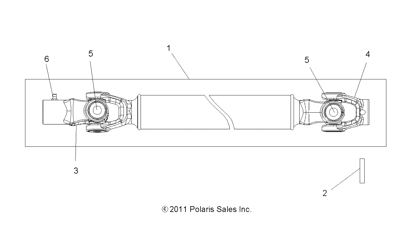 Part Number : 1332951 FRONT PROPSHAFT ASSEMBLY