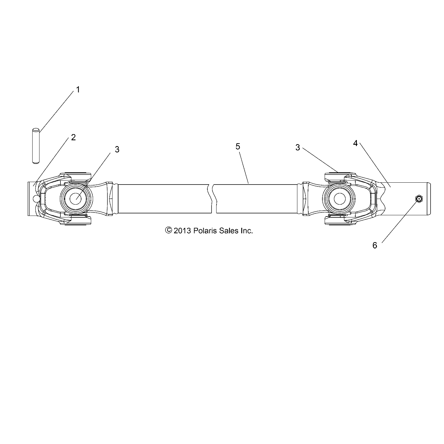 Part Number : 1333171 PROP SHAFT WELD