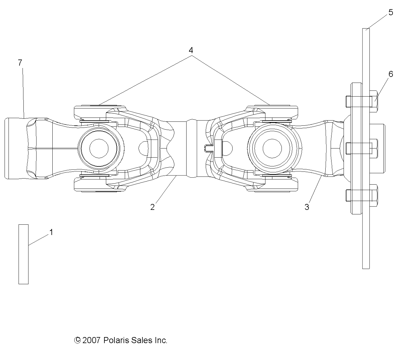 Part Number : 1332616 PROP SHAFT ASSEMBLY  REAR