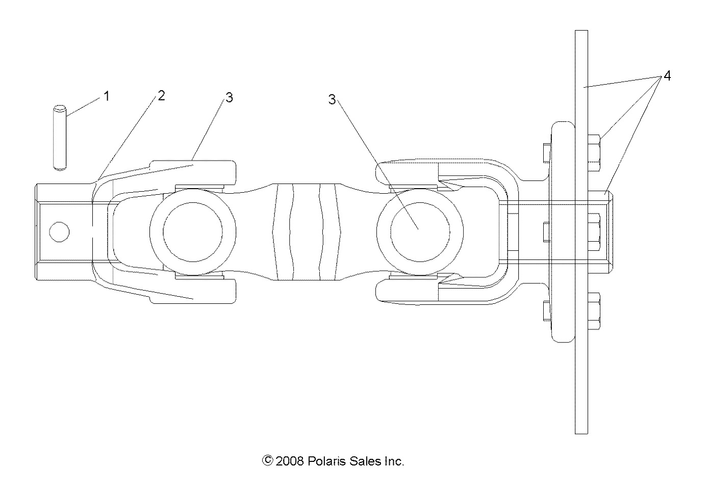 Part Number : 2203790 FLANGE YOKE KIT