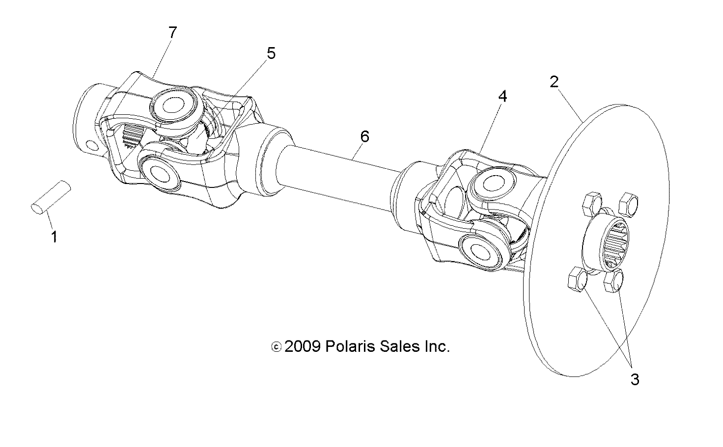 Foto diagrama Polaris que contem a peça 7518068