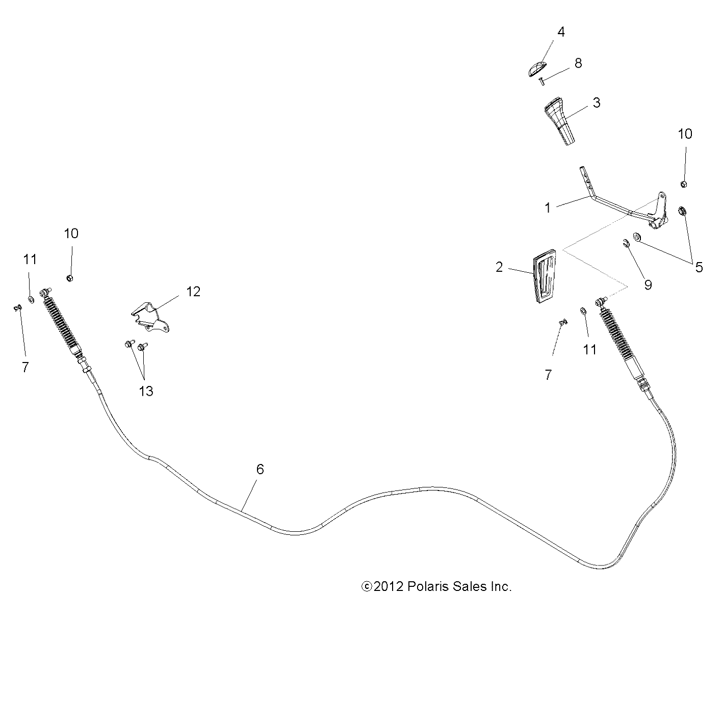 Part Number : 7081883 SHIFT CABLE