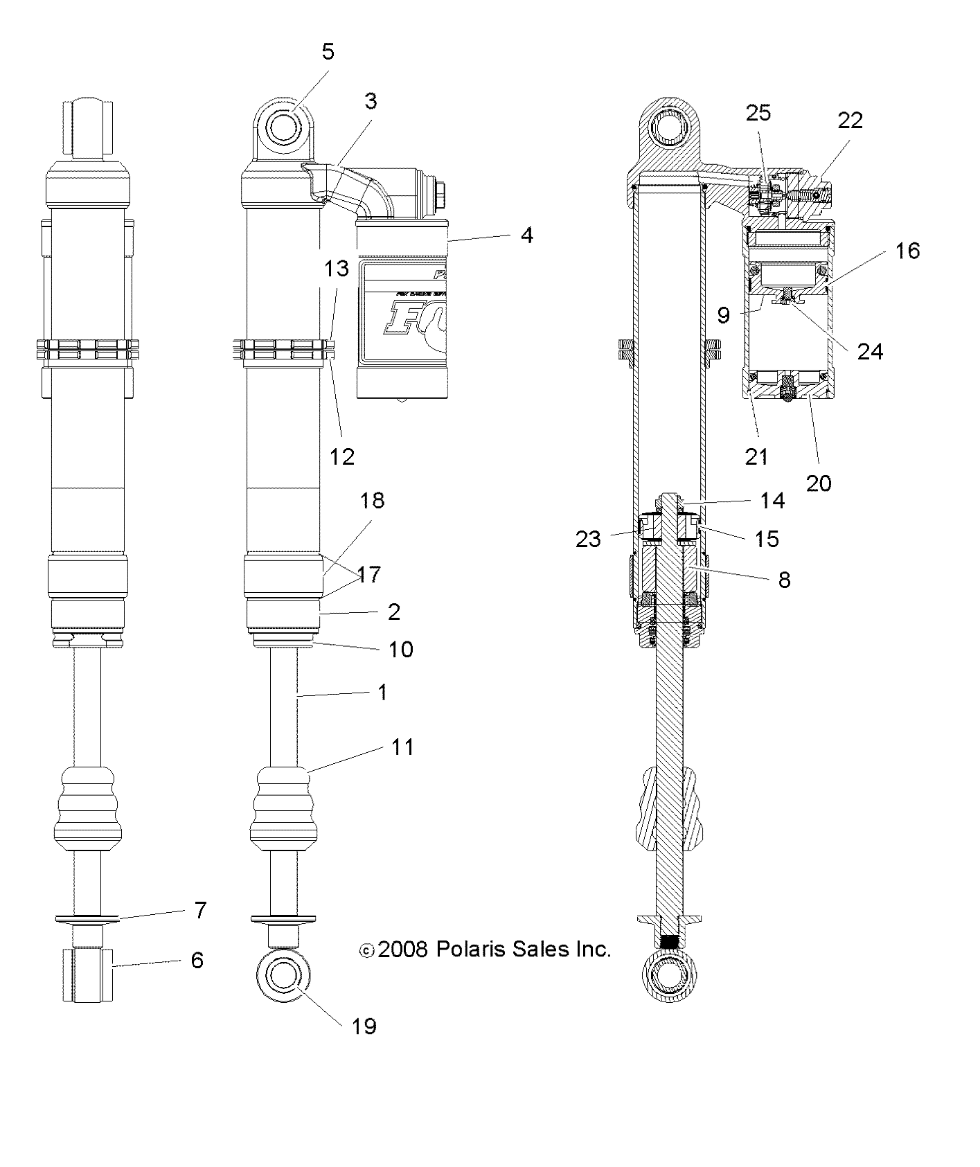 Part Number : 7043422 SHOCK-FRONT LT